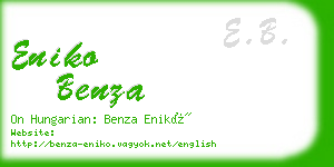 eniko benza business card